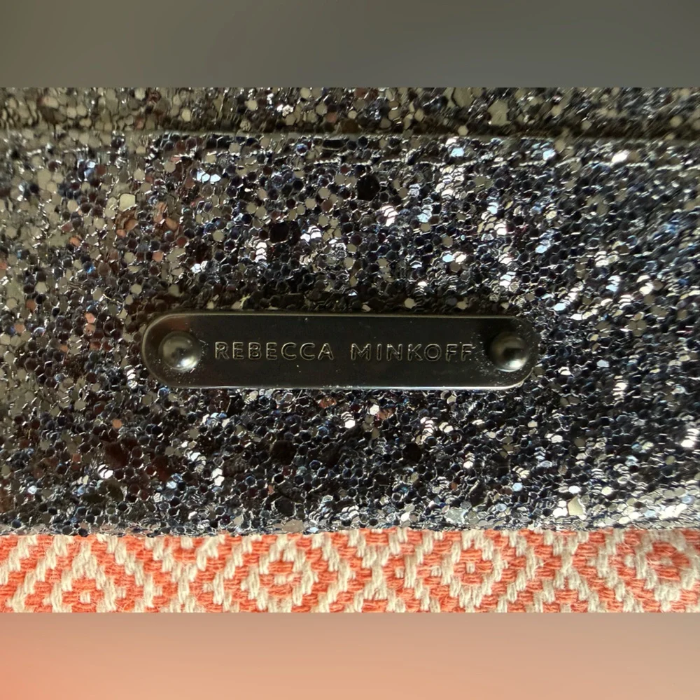 Rebecca Minkoff Black Glitter Clutch - Picture 3 of 5